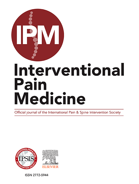Go to journal home page - Interventional Pain Medicine